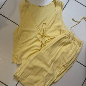 Yellow Two-Piece Set